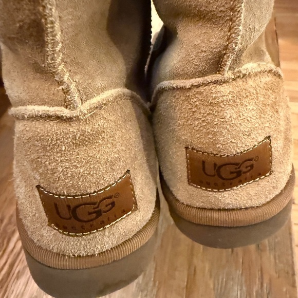 UGG Classic Tall Beige Suede Boots - Picture 2 of 10